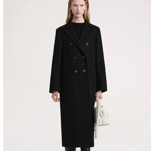TOTEME overcoat black SIZE 36